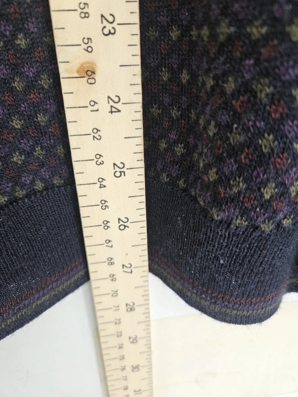 Idea Uomo Sweater Mens XL Blue Multicolor Vintage Y2K Dad Italy Knit Pullover - Picture 4 of 6